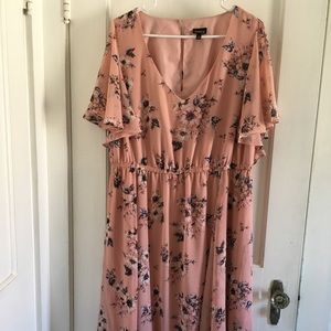 Torrid Pink Floral Dress